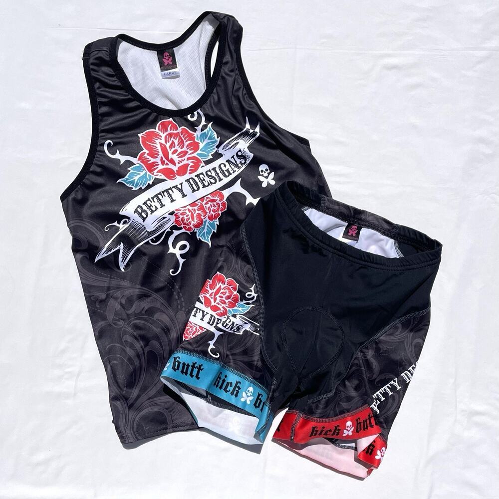 Betty Designs Triathlon Shorts and Shirt